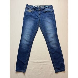 Womens Hydraulic Bailey Low Rise Jeans 9/10 Embellished Stretch Denim